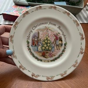 VINTAGE ROYAL DOULTON MERRY CHRISTMAS FROM BUNNYKINS PLATE